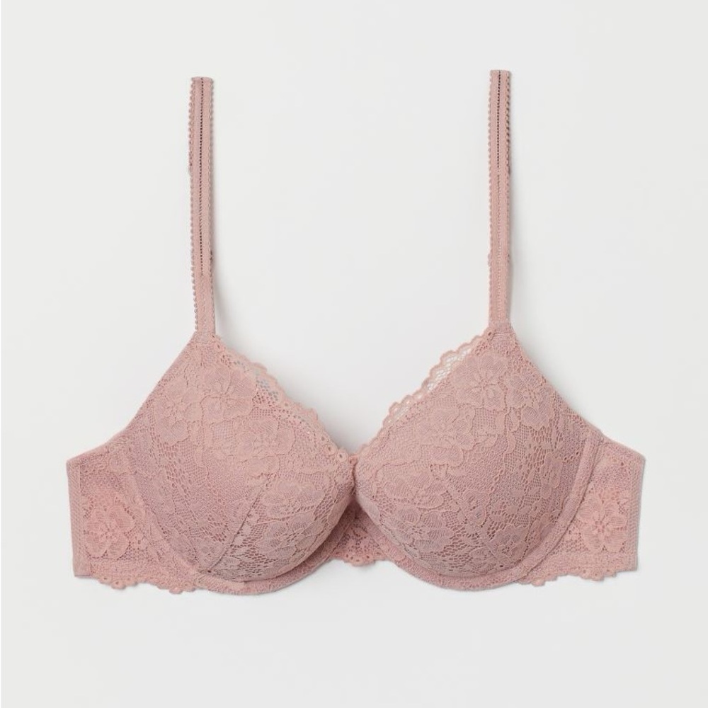 New without tags H&M pink lace racerback bra